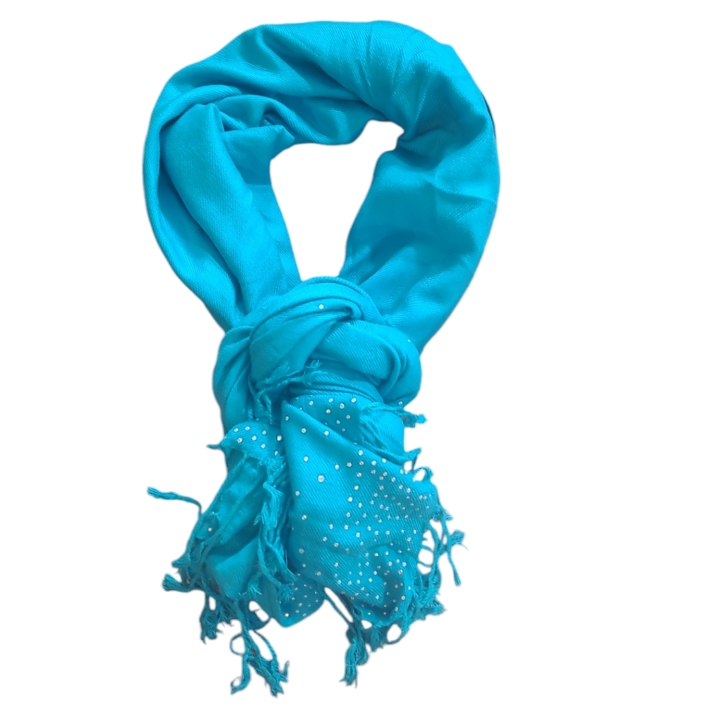 Charming Charlie Rhinestone Trim blanket wrap Scarf